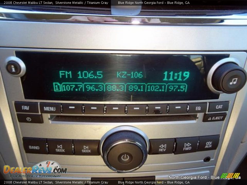 2008 Chevrolet Malibu LT Sedan Silverstone Metallic / Titanium Gray Photo #24