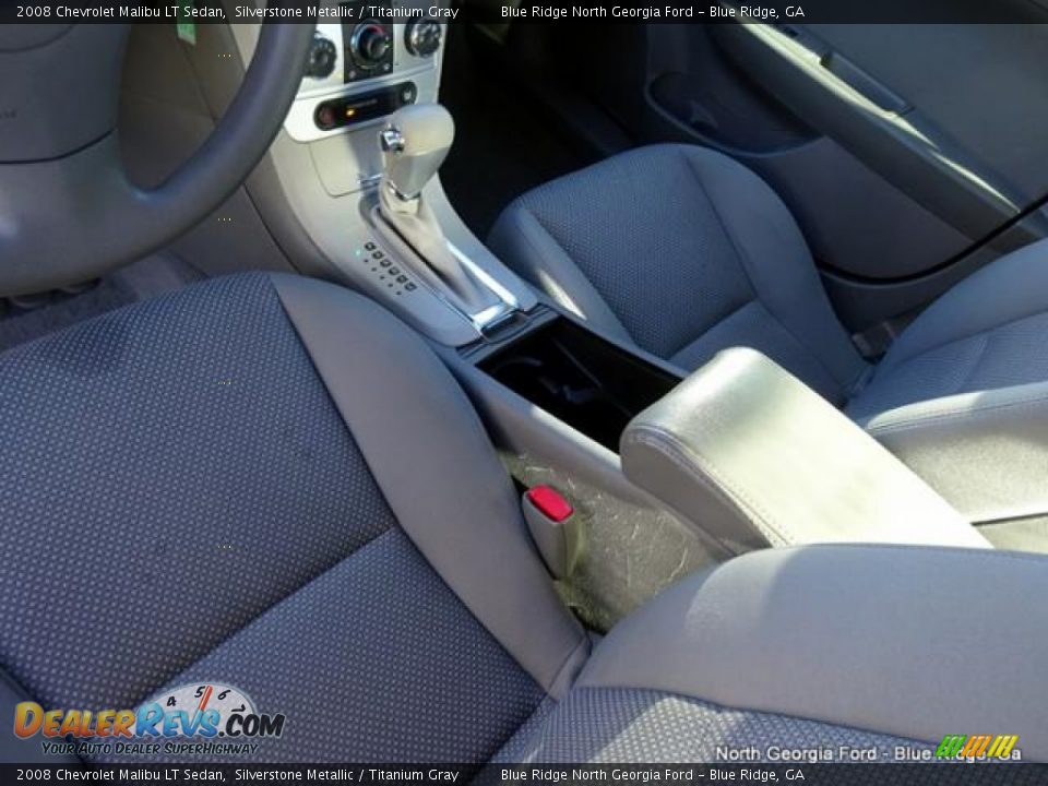 2008 Chevrolet Malibu LT Sedan Silverstone Metallic / Titanium Gray Photo #26