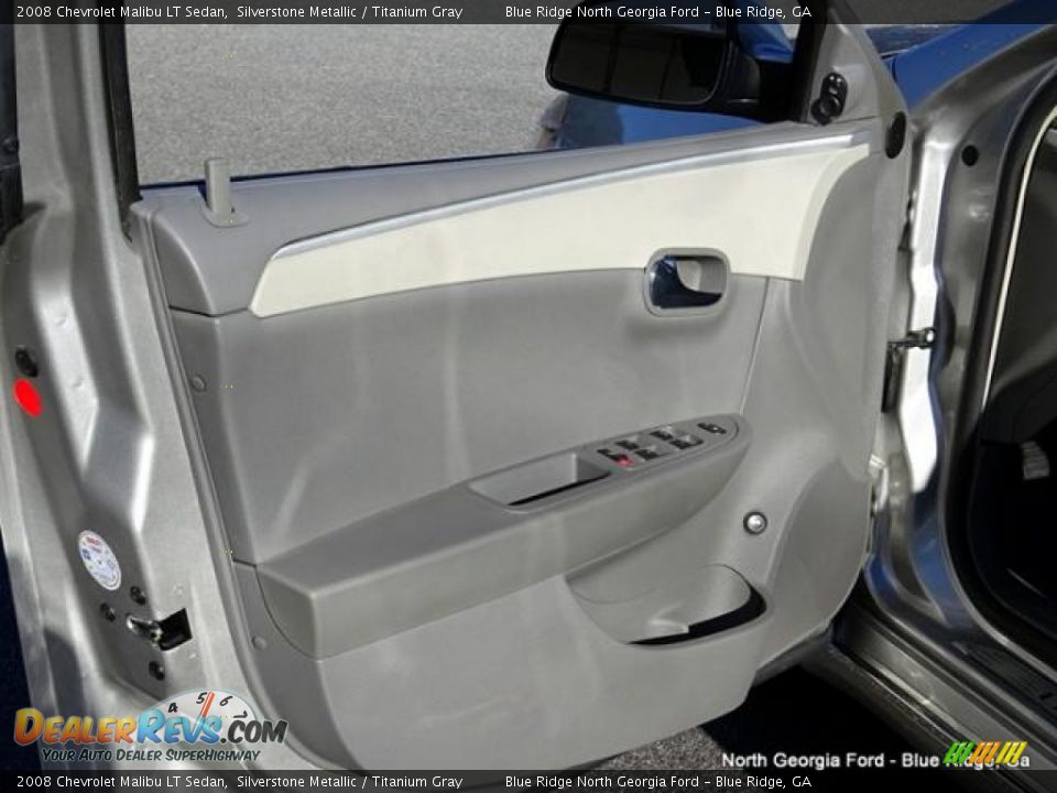 2008 Chevrolet Malibu LT Sedan Silverstone Metallic / Titanium Gray Photo #28