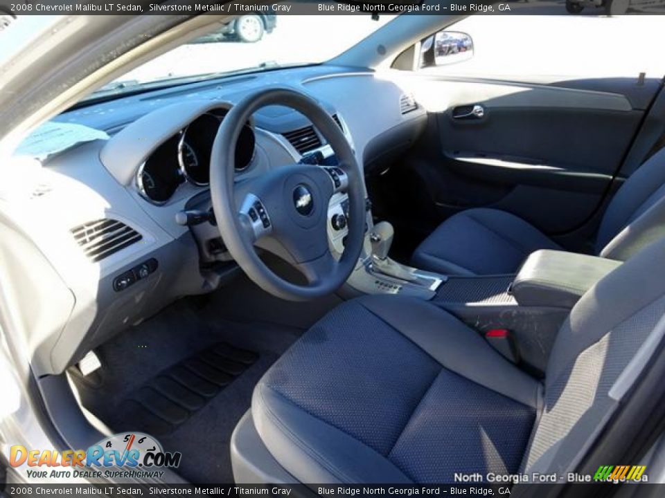 2008 Chevrolet Malibu LT Sedan Silverstone Metallic / Titanium Gray Photo #29