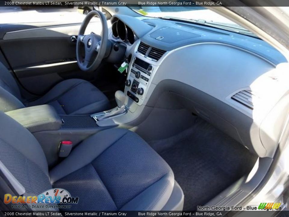 2008 Chevrolet Malibu LT Sedan Silverstone Metallic / Titanium Gray Photo #30