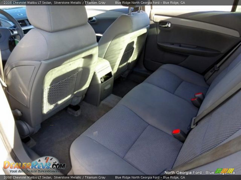 2008 Chevrolet Malibu LT Sedan Silverstone Metallic / Titanium Gray Photo #31