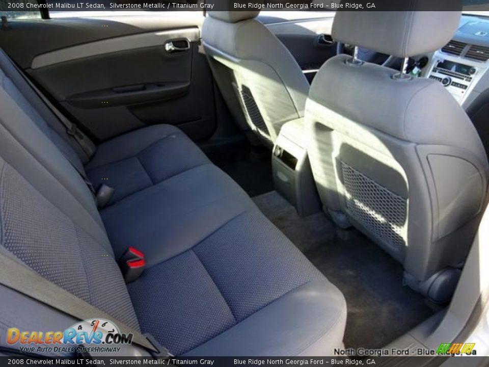 2008 Chevrolet Malibu LT Sedan Silverstone Metallic / Titanium Gray Photo #32