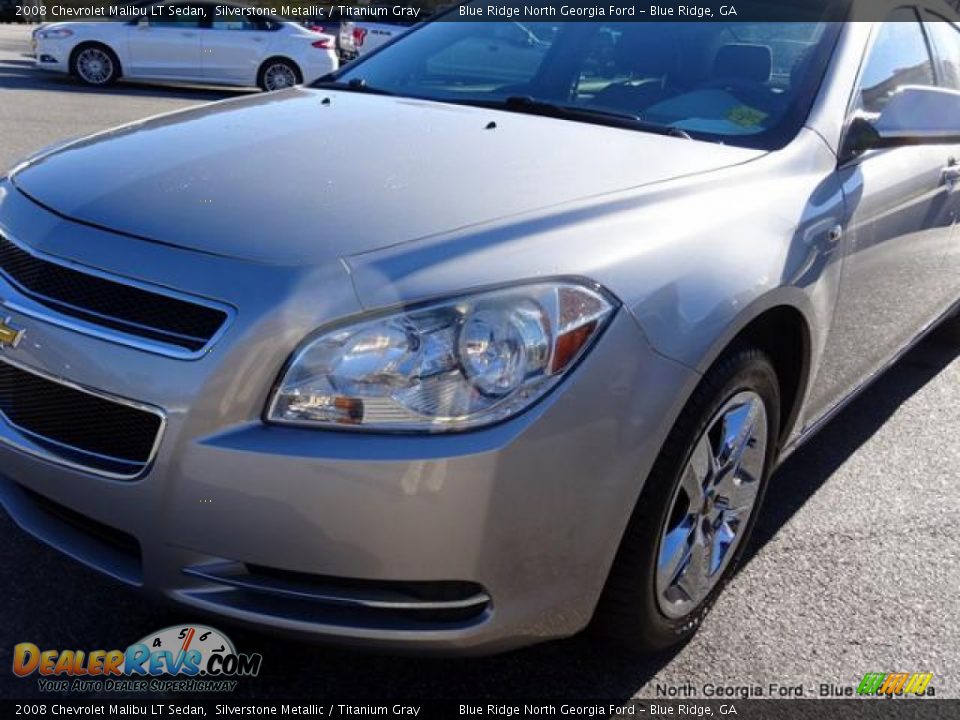 2008 Chevrolet Malibu LT Sedan Silverstone Metallic / Titanium Gray Photo #33
