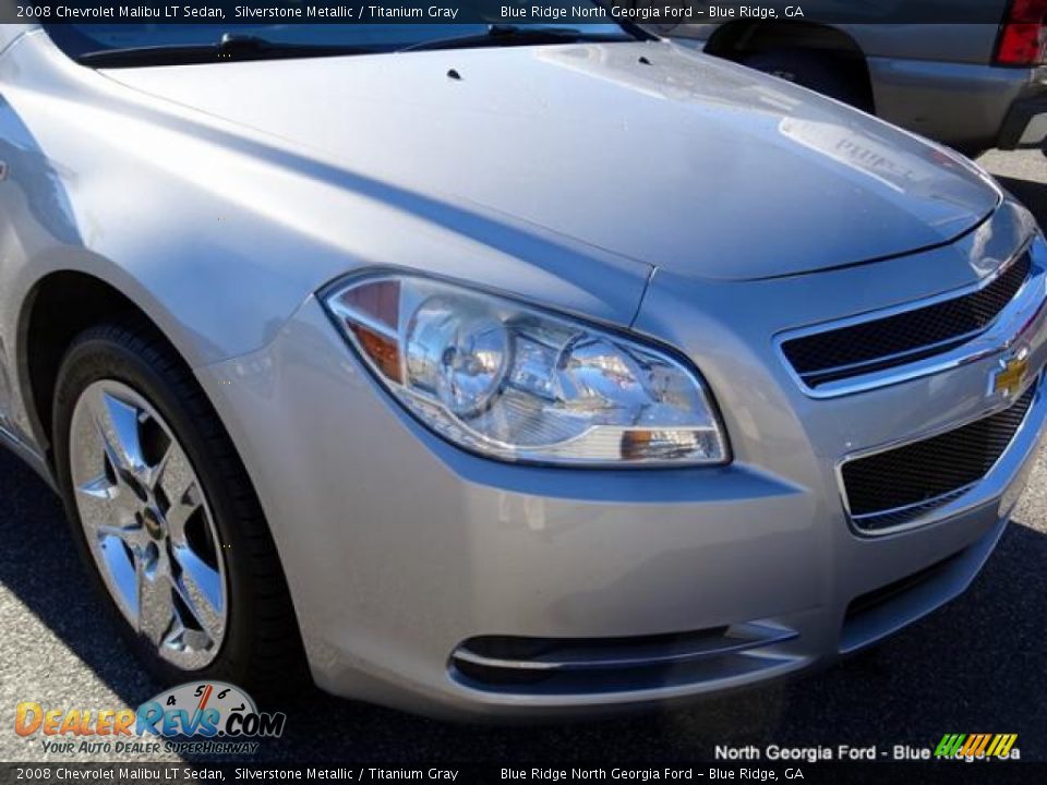 2008 Chevrolet Malibu LT Sedan Silverstone Metallic / Titanium Gray Photo #34