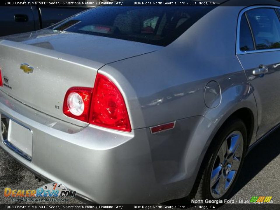 2008 Chevrolet Malibu LT Sedan Silverstone Metallic / Titanium Gray Photo #35