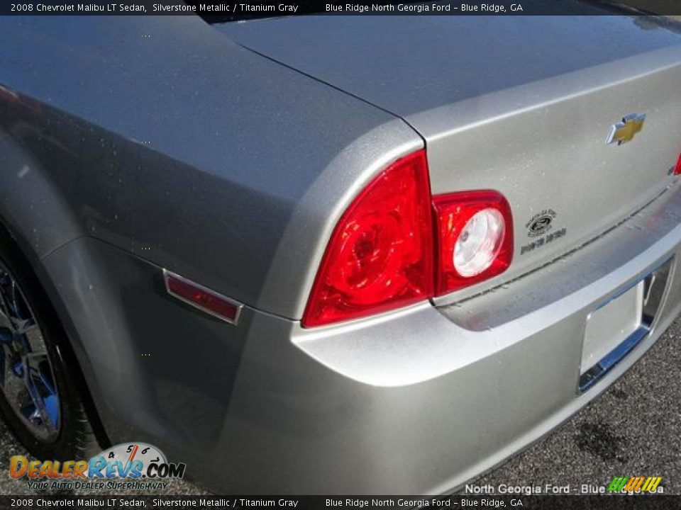 2008 Chevrolet Malibu LT Sedan Silverstone Metallic / Titanium Gray Photo #36