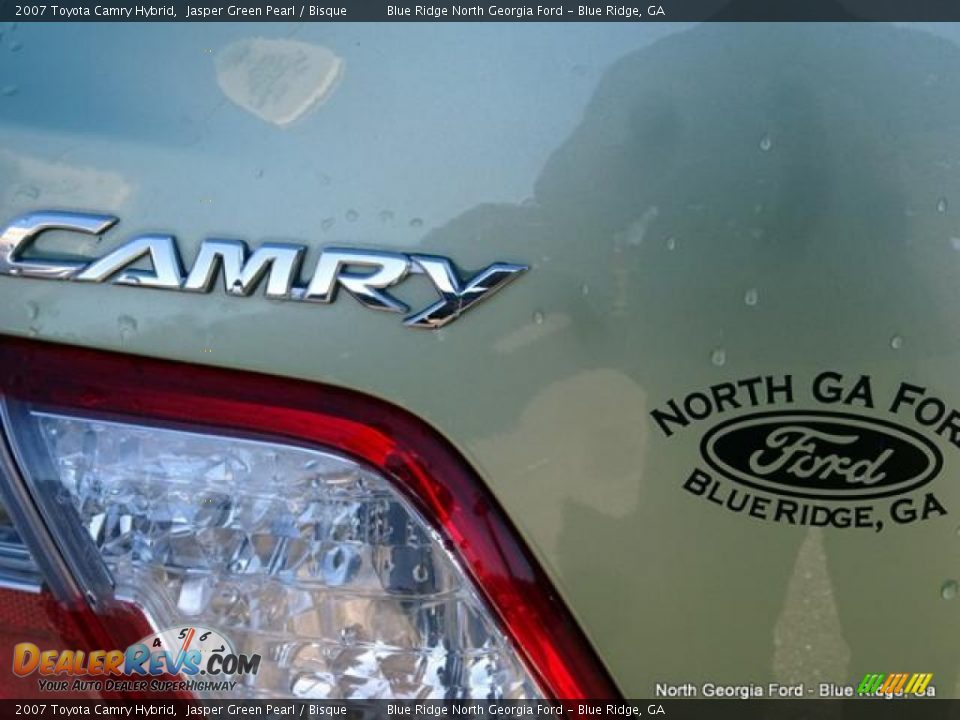 2007 Toyota Camry Hybrid Jasper Green Pearl / Bisque Photo #36