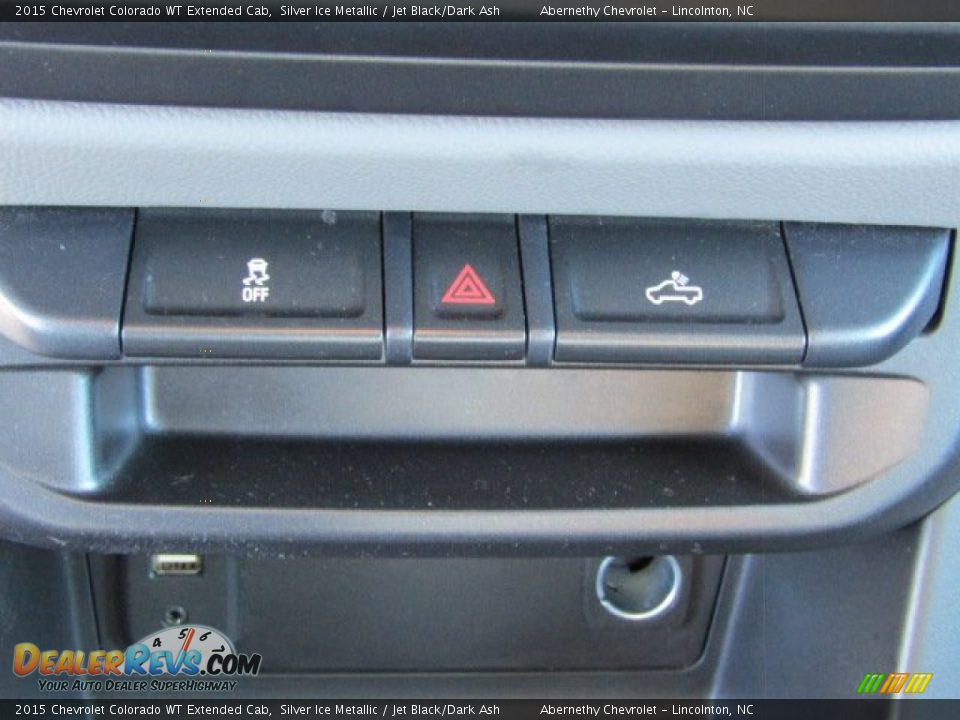 2015 Chevrolet Colorado WT Extended Cab Silver Ice Metallic / Jet Black/Dark Ash Photo #15