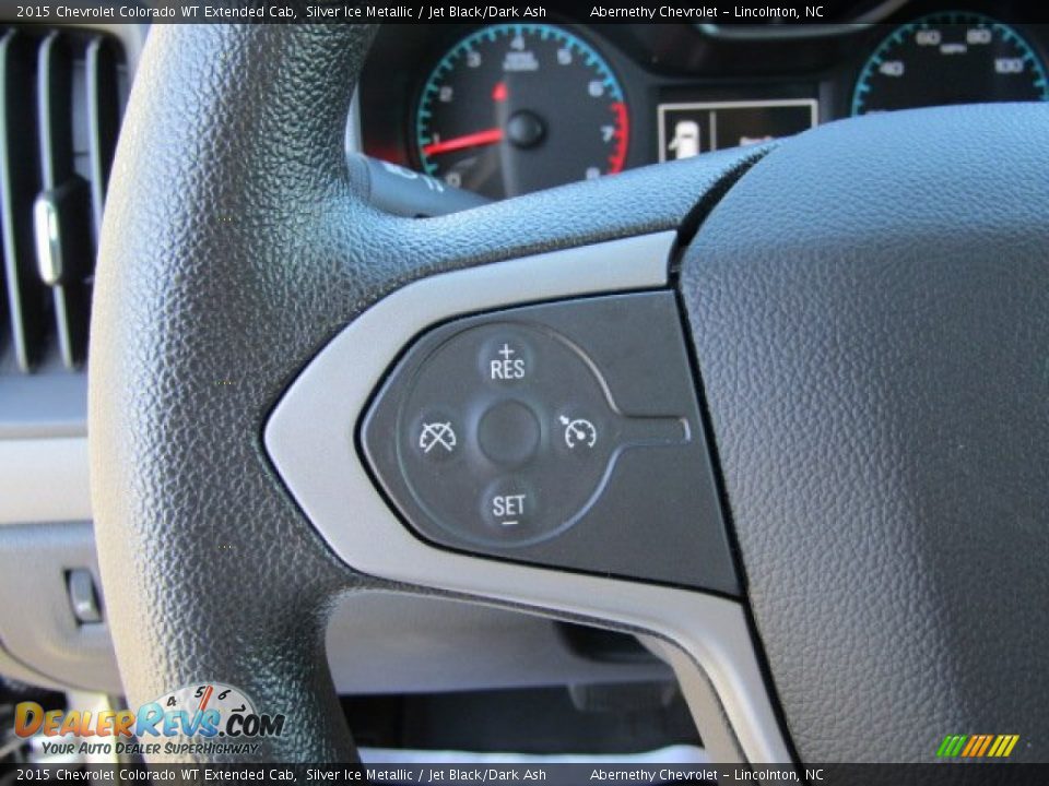 2015 Chevrolet Colorado WT Extended Cab Silver Ice Metallic / Jet Black/Dark Ash Photo #17