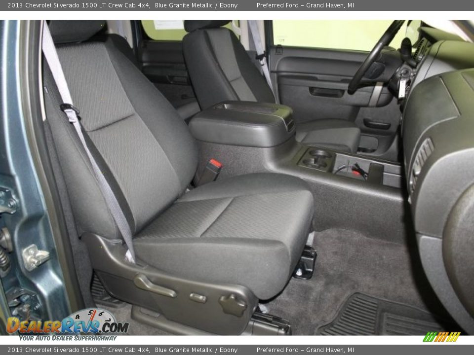 2013 Chevrolet Silverado 1500 LT Crew Cab 4x4 Blue Granite Metallic / Ebony Photo #13