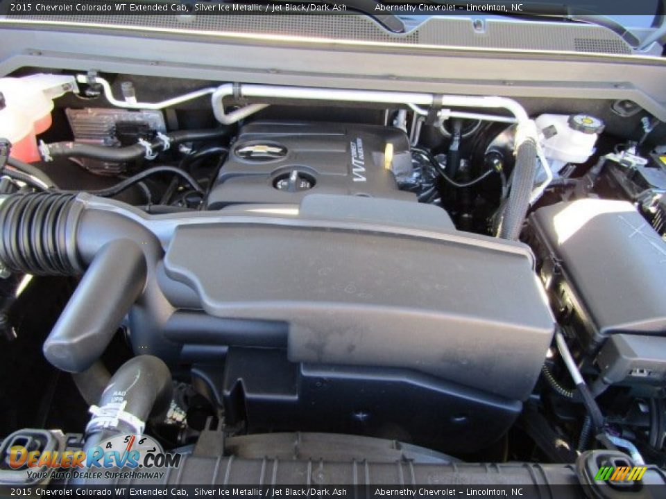2015 Chevrolet Colorado WT Extended Cab Silver Ice Metallic / Jet Black/Dark Ash Photo #24