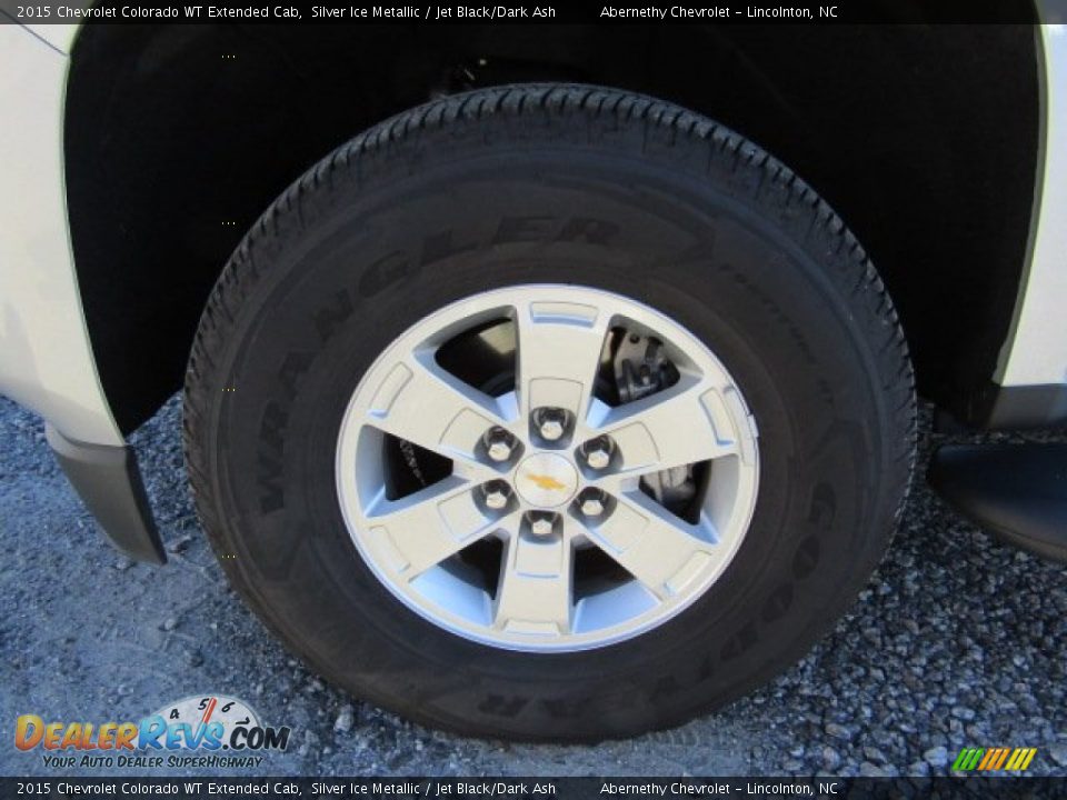 2015 Chevrolet Colorado WT Extended Cab Silver Ice Metallic / Jet Black/Dark Ash Photo #25