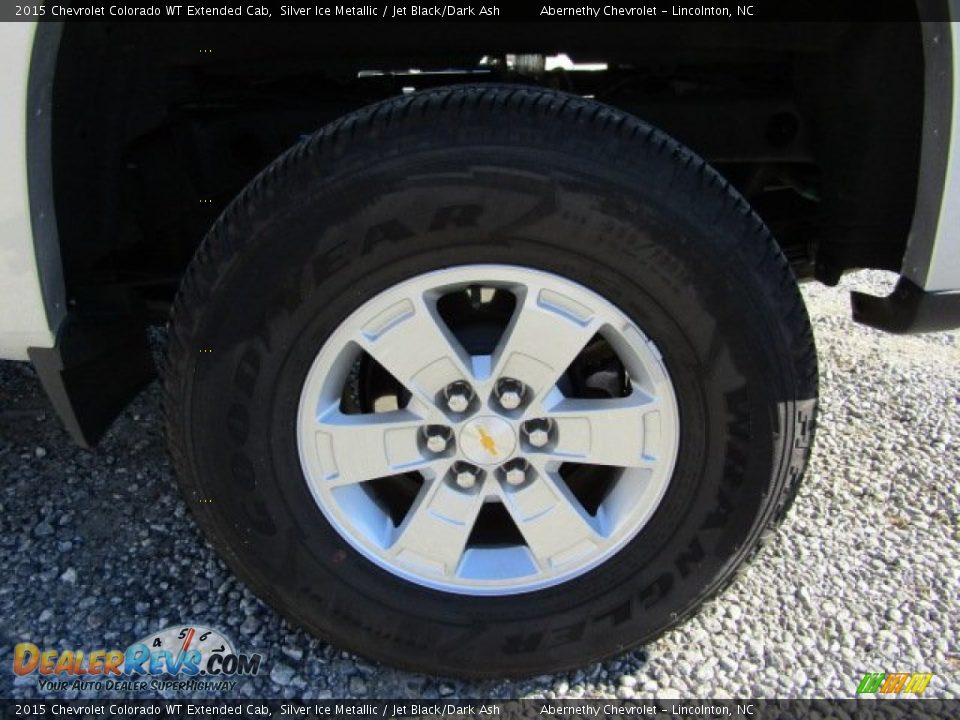 2015 Chevrolet Colorado WT Extended Cab Silver Ice Metallic / Jet Black/Dark Ash Photo #26