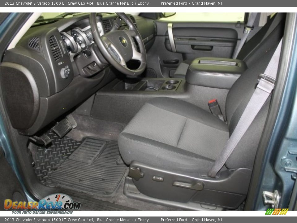 2013 Chevrolet Silverado 1500 LT Crew Cab 4x4 Blue Granite Metallic / Ebony Photo #19