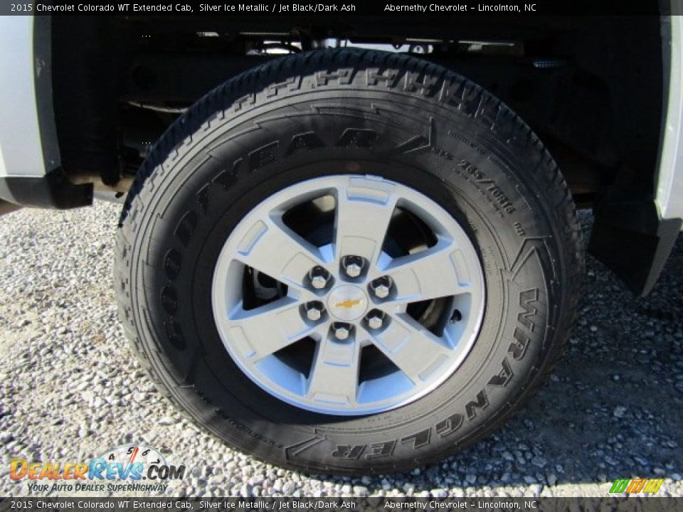 2015 Chevrolet Colorado WT Extended Cab Silver Ice Metallic / Jet Black/Dark Ash Photo #27