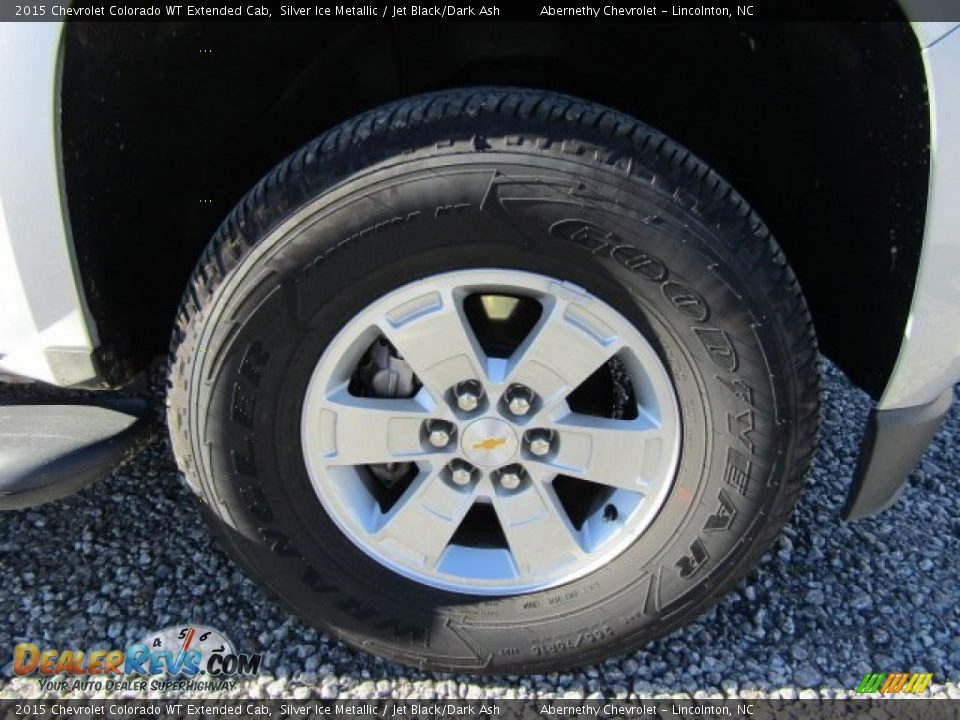 2015 Chevrolet Colorado WT Extended Cab Silver Ice Metallic / Jet Black/Dark Ash Photo #28