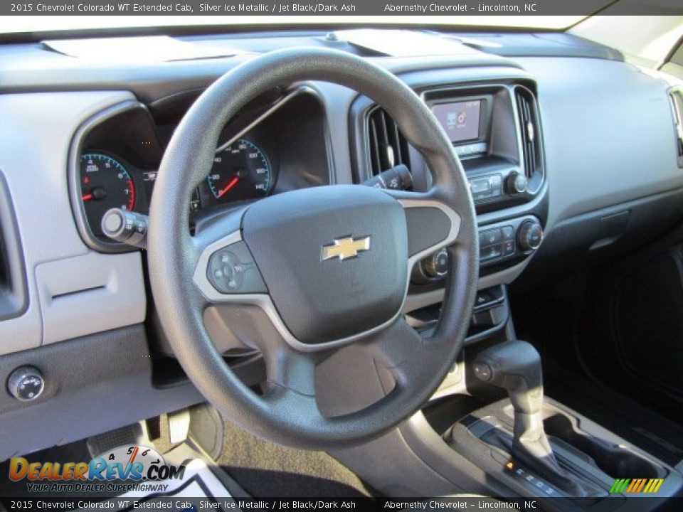 2015 Chevrolet Colorado WT Extended Cab Silver Ice Metallic / Jet Black/Dark Ash Photo #30