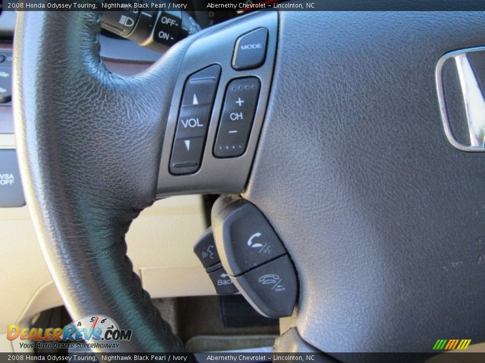 2008 Honda Odyssey Touring Nighthawk Black Pearl / Ivory Photo #18