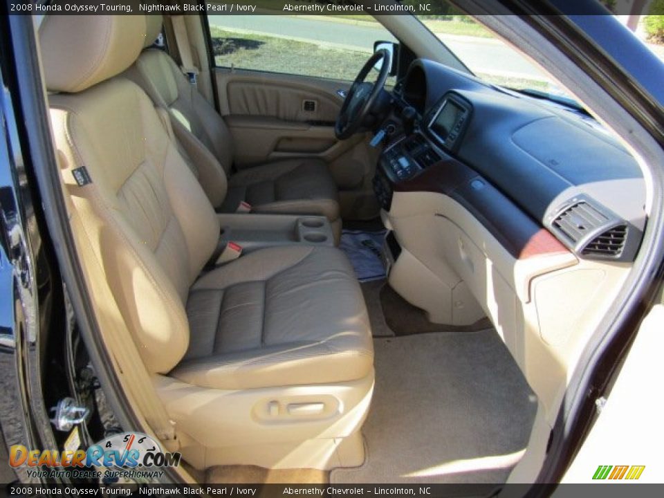 2008 Honda Odyssey Touring Nighthawk Black Pearl / Ivory Photo #27