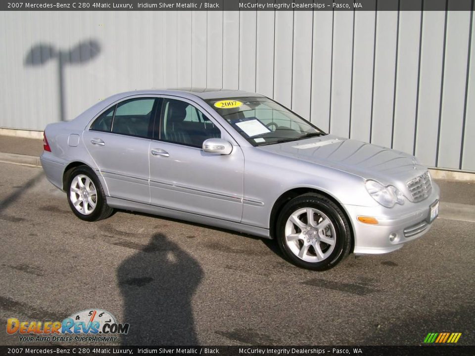 2007 Mercedes-Benz C 280 4Matic Luxury Iridium Silver Metallic / Black Photo #1