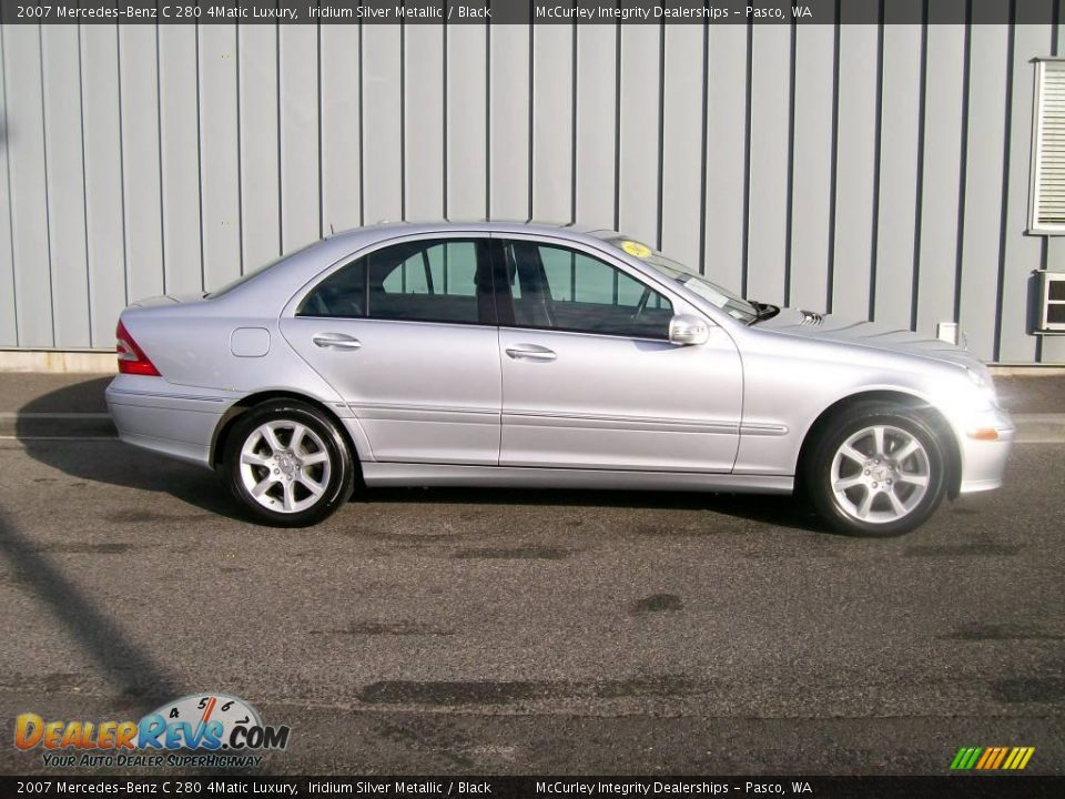 2007 Mercedes-Benz C 280 4Matic Luxury Iridium Silver Metallic / Black Photo #2