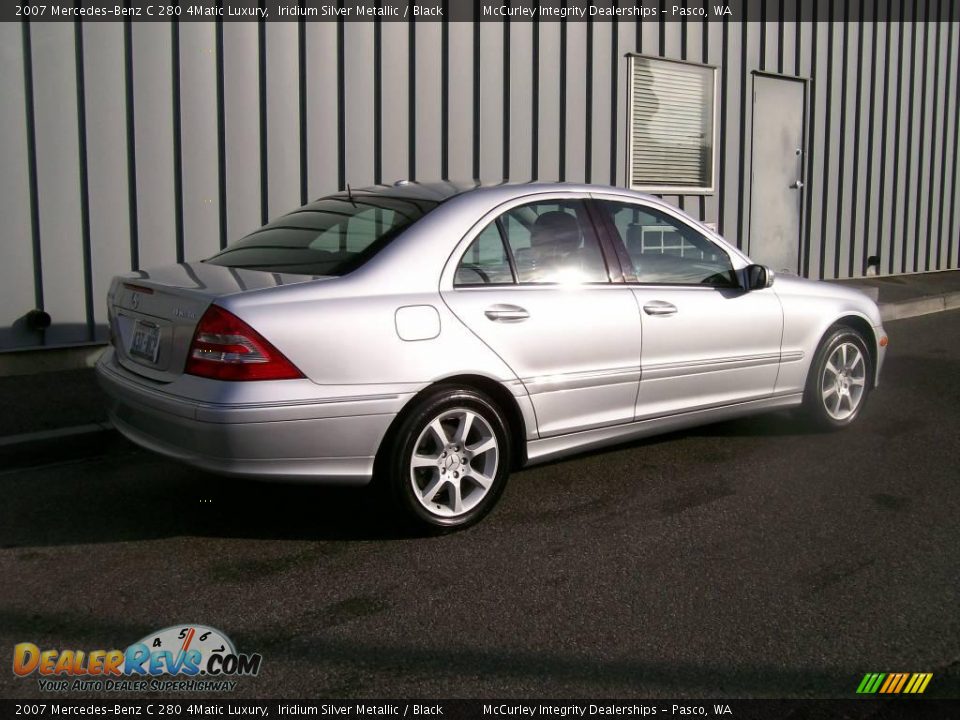 2007 Mercedes-Benz C 280 4Matic Luxury Iridium Silver Metallic / Black Photo #3