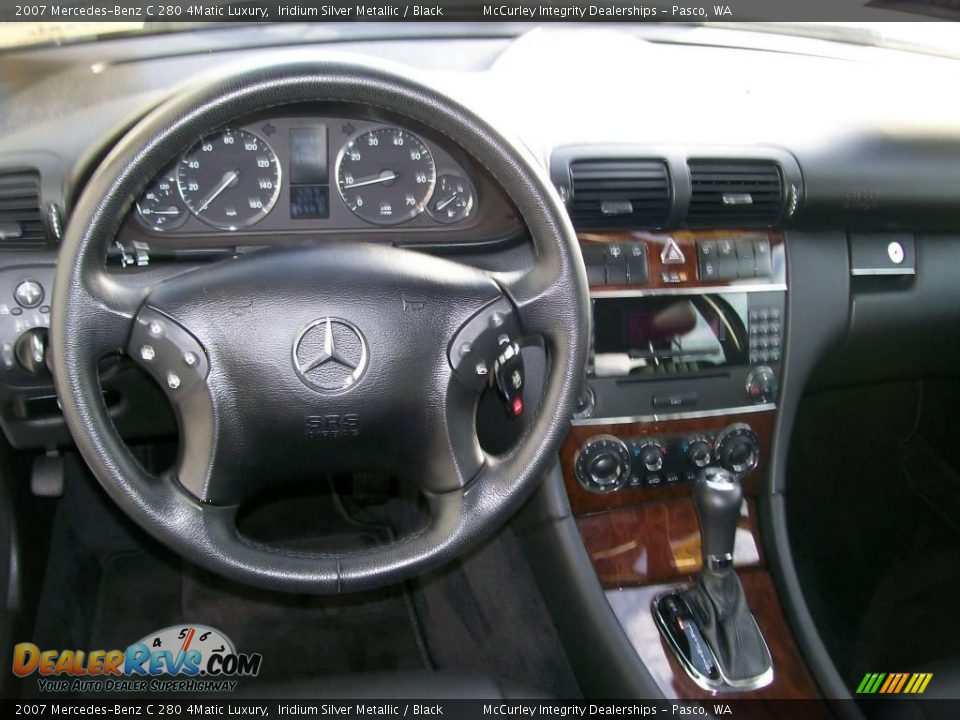 2007 Mercedes-Benz C 280 4Matic Luxury Iridium Silver Metallic / Black Photo #6