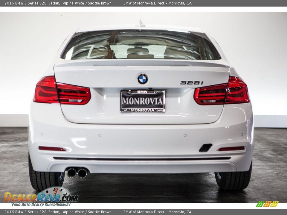 2016 BMW 3 Series 328i Sedan Alpine White / Saddle Brown Photo #2