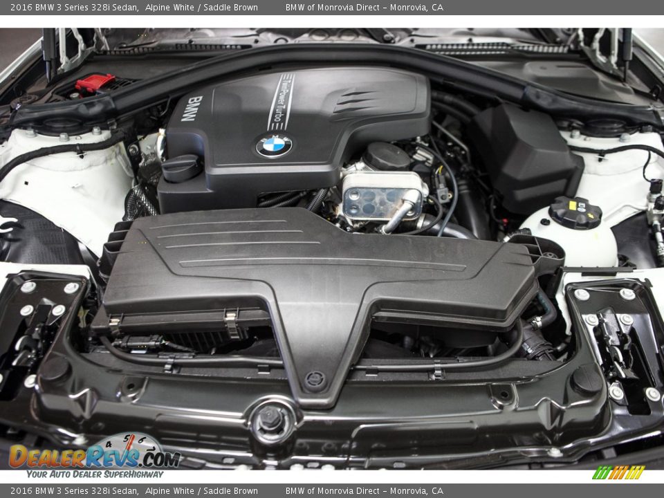 2016 BMW 3 Series 328i Sedan Alpine White / Saddle Brown Photo #8