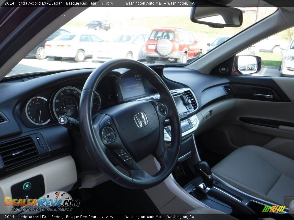 2014 Honda Accord EX-L Sedan Basque Red Pearl II / Ivory Photo #11