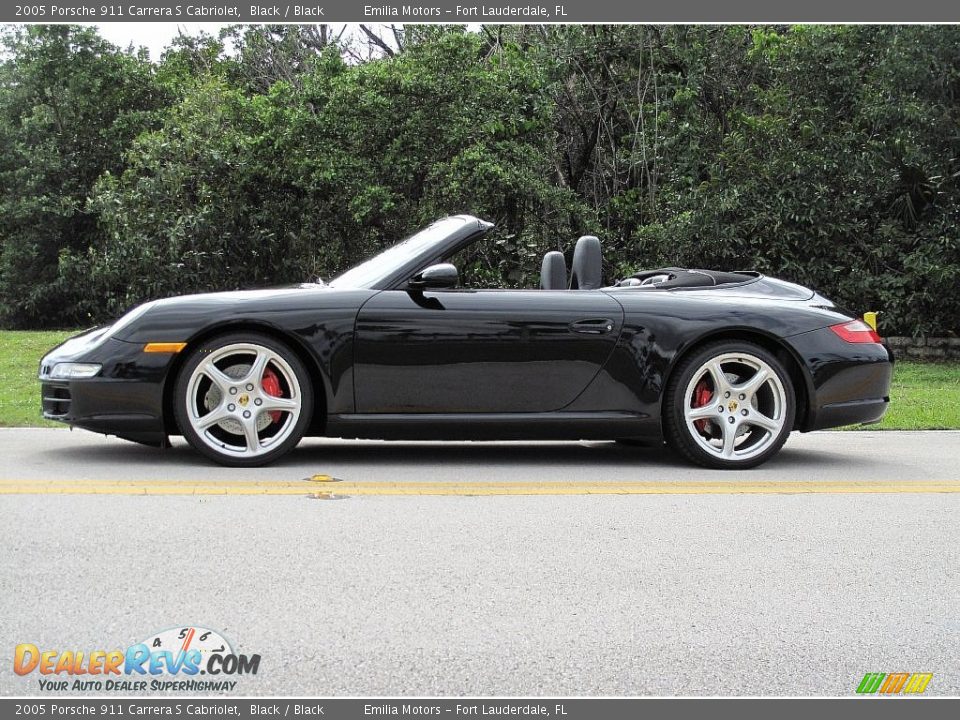 Black 2005 Porsche 911 Carrera S Cabriolet Photo #2