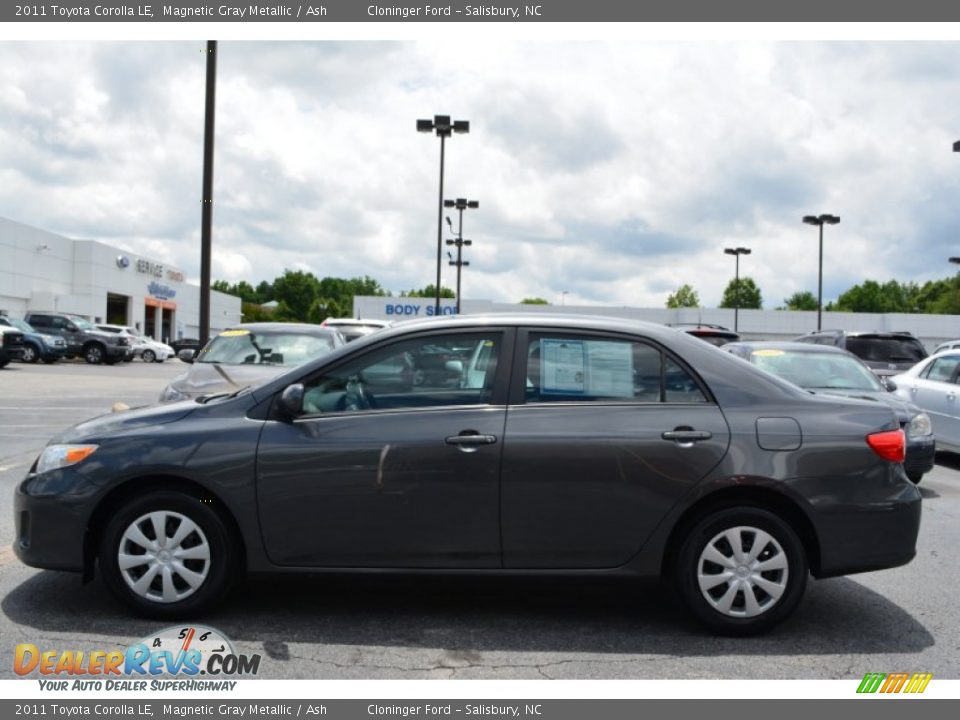 2011 Toyota Corolla LE Magnetic Gray Metallic / Ash Photo #6