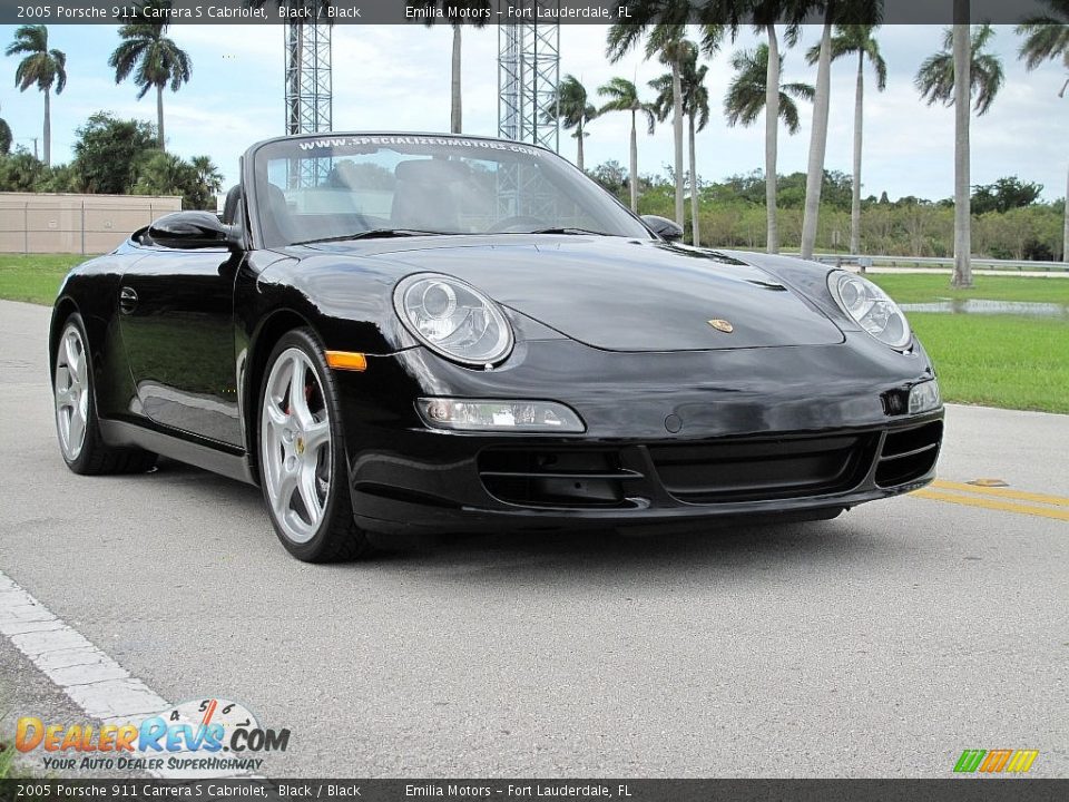 2005 Porsche 911 Carrera S Cabriolet Black / Black Photo #7