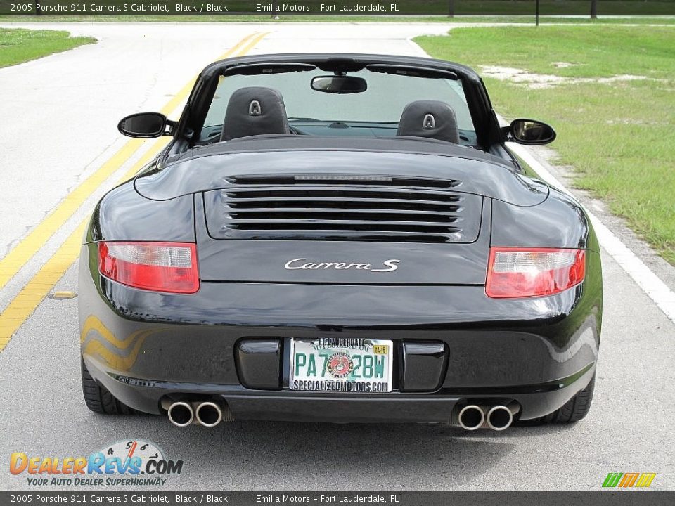 2005 Porsche 911 Carrera S Cabriolet Black / Black Photo #9