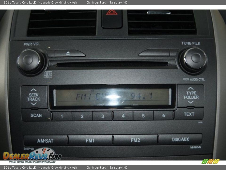 2011 Toyota Corolla LE Magnetic Gray Metallic / Ash Photo #18