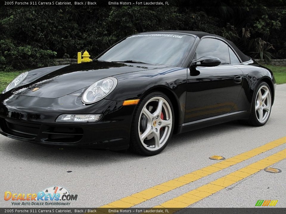 2005 Porsche 911 Carrera S Cabriolet Black / Black Photo #14