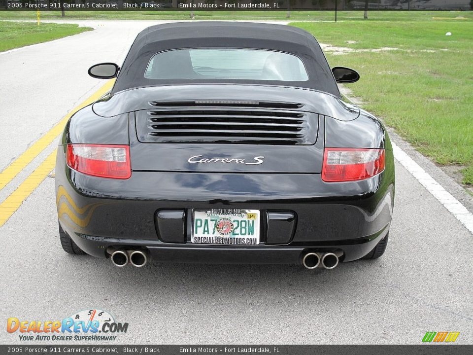 2005 Porsche 911 Carrera S Cabriolet Black / Black Photo #17