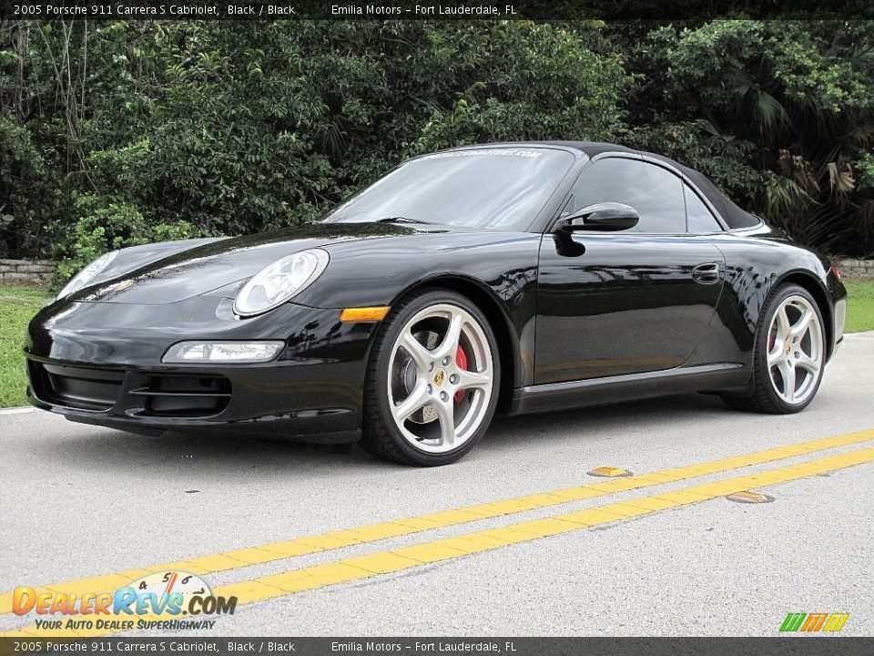 2005 Porsche 911 Carrera S Cabriolet Black / Black Photo #21