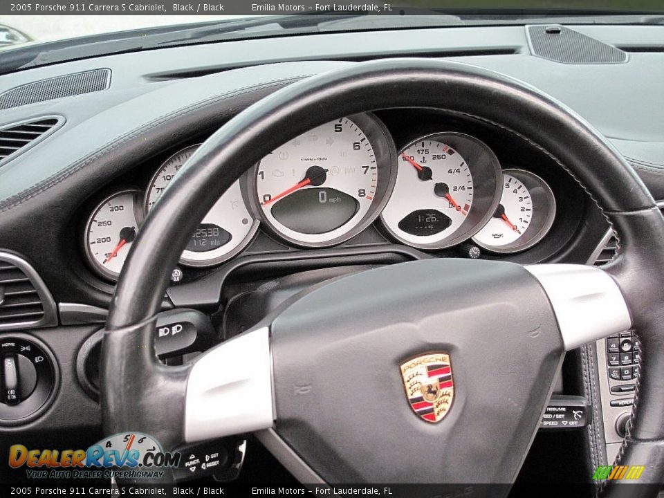 2005 Porsche 911 Carrera S Cabriolet Black / Black Photo #52