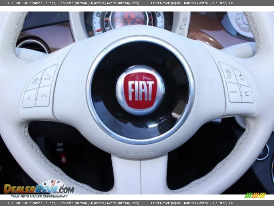 2013 Fiat 500 c cabrio Lounge Espresso (Brown) / Marrone/Avorio (Brown/Ivory) Photo #18