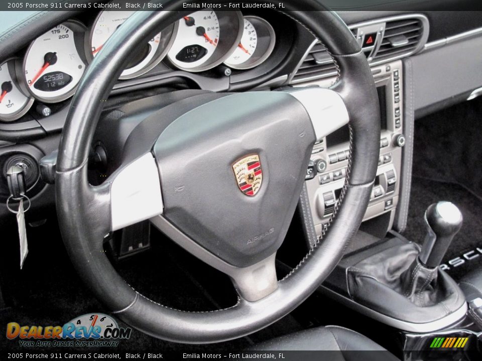 2005 Porsche 911 Carrera S Cabriolet Black / Black Photo #72