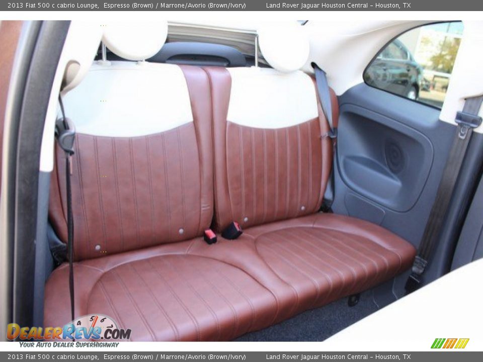 2013 Fiat 500 c cabrio Lounge Espresso (Brown) / Marrone/Avorio (Brown/Ivory) Photo #34