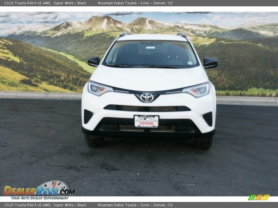 2016 Toyota RAV4 LE AWD Super White / Black Photo #2