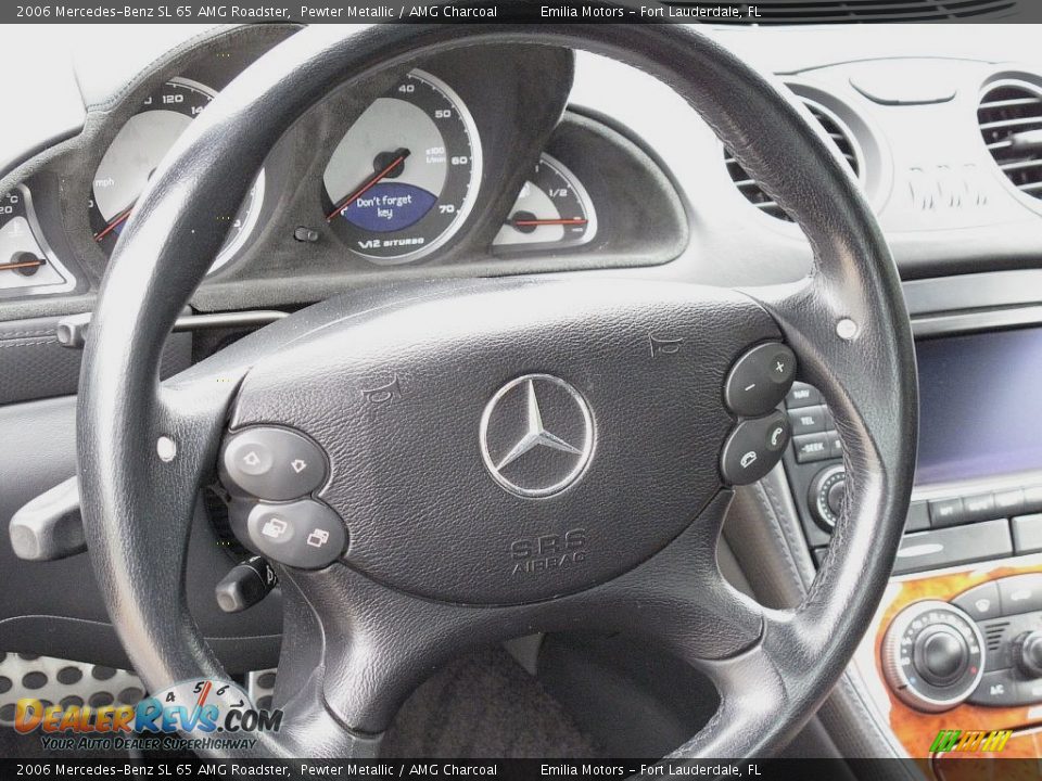 2006 Mercedes-Benz SL 65 AMG Roadster Pewter Metallic / AMG Charcoal Photo #35