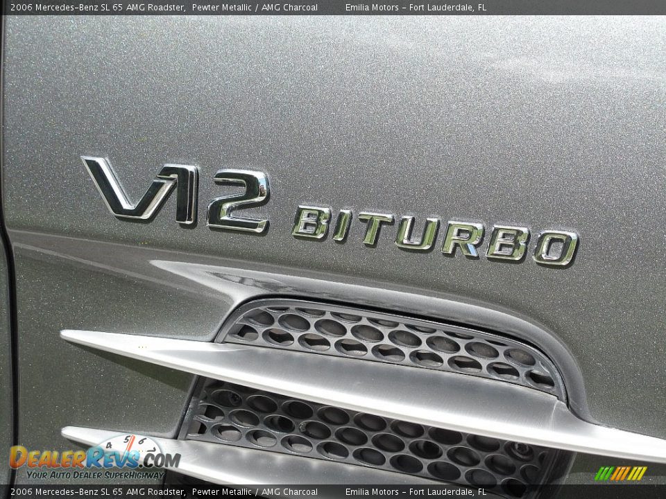 2006 Mercedes-Benz SL 65 AMG Roadster Pewter Metallic / AMG Charcoal Photo #77