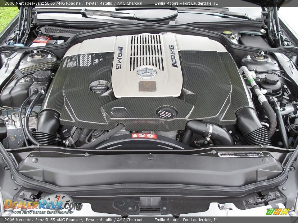 2006 Mercedes-Benz SL 65 AMG Roadster 6.0 Liter AMG Twin-Turbocharged SOHC 36-Valve V12 Engine Photo #78