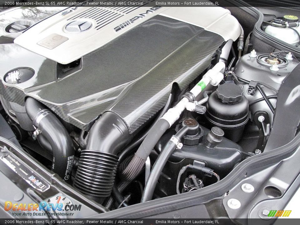 2006 Mercedes-Benz SL 65 AMG Roadster 6.0 Liter AMG Twin-Turbocharged SOHC 36-Valve V12 Engine Photo #81