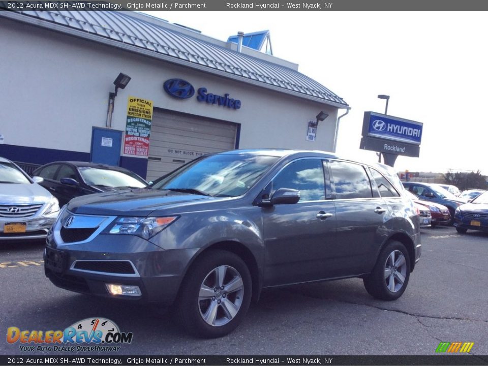 2012 Acura MDX SH-AWD Technology Grigio Metallic / Parchment Photo #1