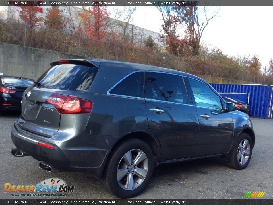 2012 Acura MDX SH-AWD Technology Grigio Metallic / Parchment Photo #4